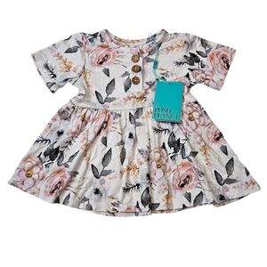 Posh Peanut Floral Peplum Top